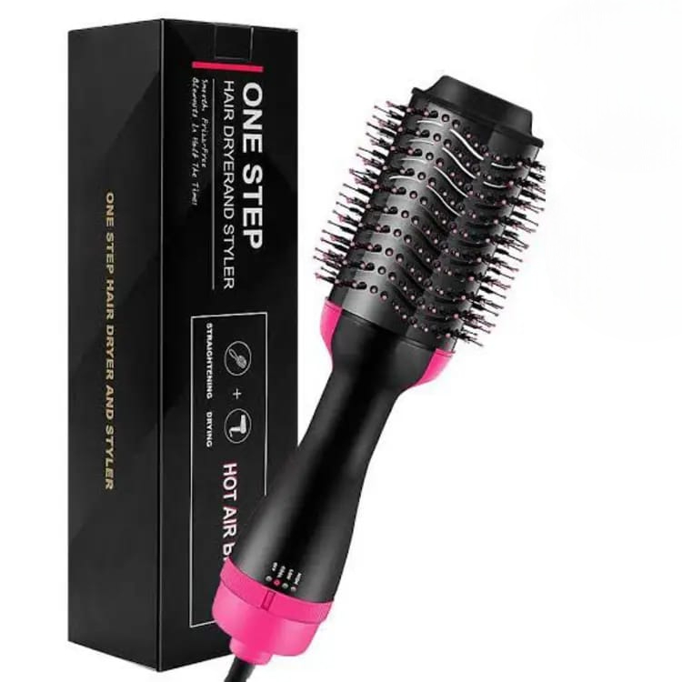 One Step Blow Hair Dryer and Volumizer Brush | Hot Air Brush Hair Styler for Straightening & Curl 1000W Comb